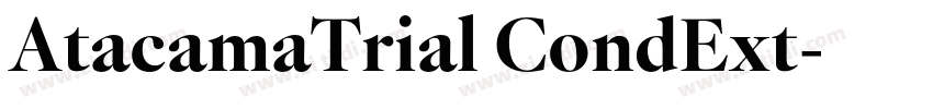 AtacamaTrial CondExt字体转换